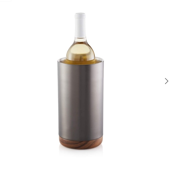 Crate&Barrel Other - Crate&Barrel Fenton Graphite and Wood Wine Cooler